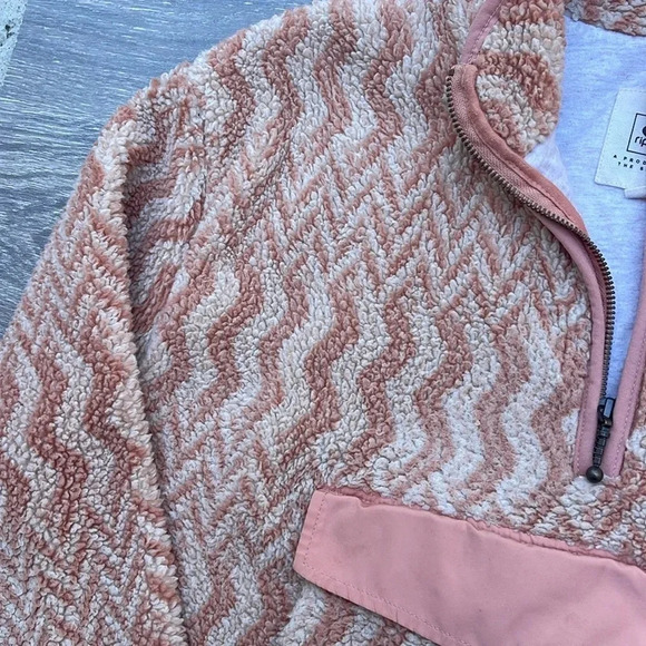 Rip Curl Drifter Polar Fleece, pink chevron - Picture 4 of 11